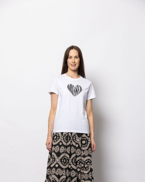 Dressed - HEART White T-Shirt