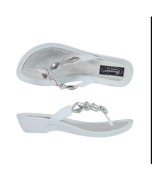 Grandco - CRYSTALZ White Jandal