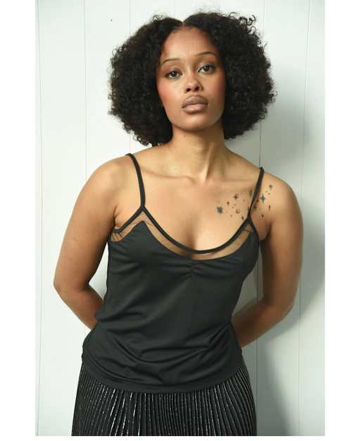 Coop-Heart & Camisole in Black