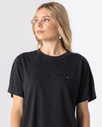 Dressed - FLOWER BADGE Black T-Shirt