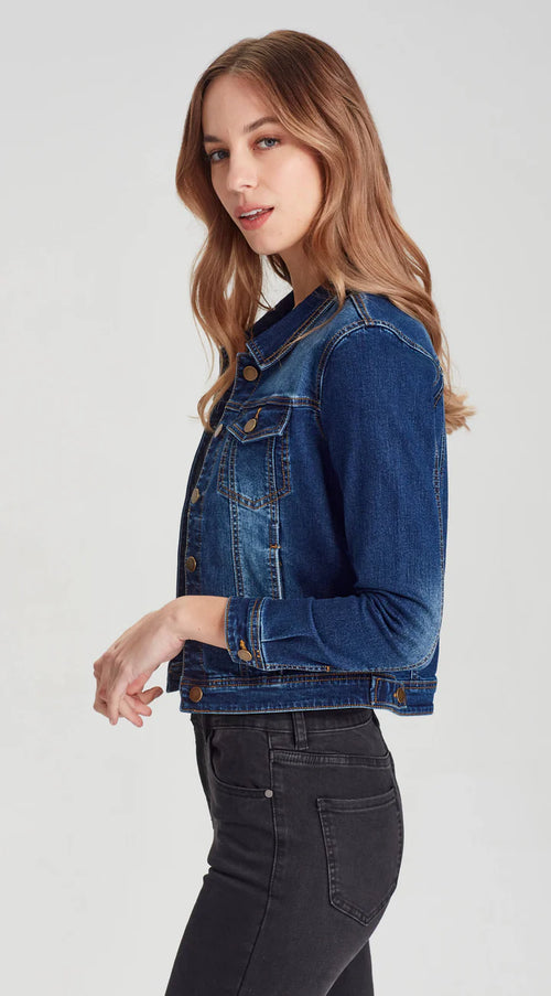 Junkfood - DIXIE Dark Blue Stretch Denim Jacket