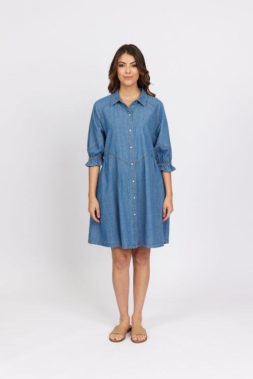 Knewe - PIPER Blue Denim Dress K1045