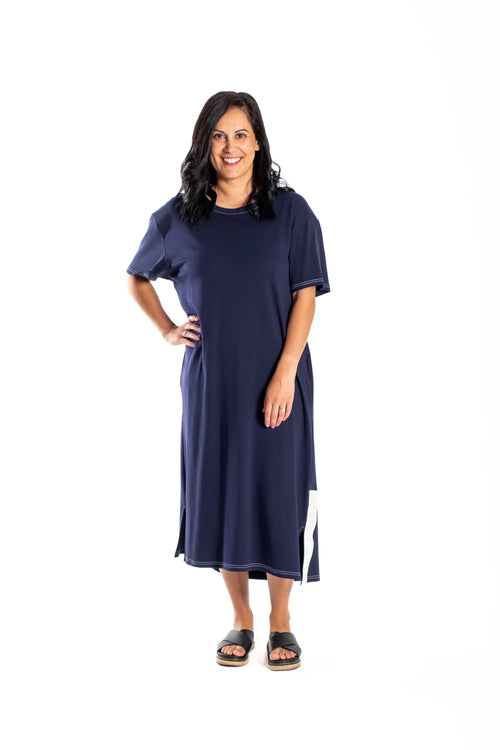 Deanne Hobbs - Zefer Dress Navy DH24-107