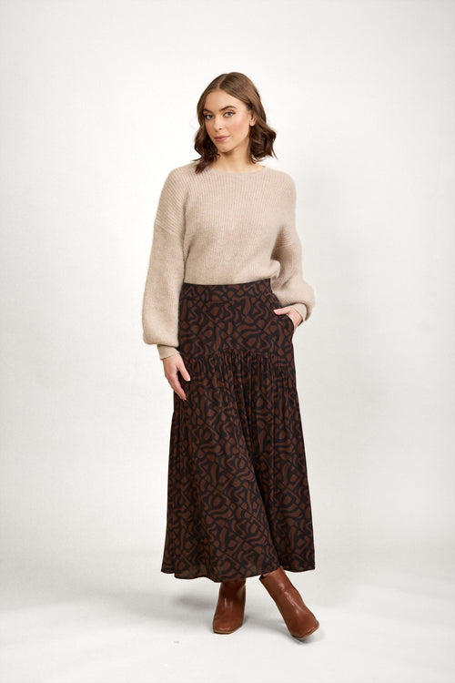 Knewe - MILAN Skirt in Mocha K4035