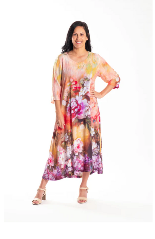 Jellicoe - FLEUR Apricot Floral Dress - 25-1