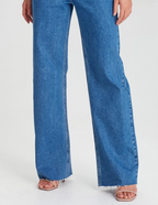 Junkfood - SUSIE Sorrento Blue Wide Leg Jean