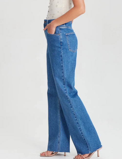 Junkfood - SUSIE Sorrento Blue Wide Leg Jean