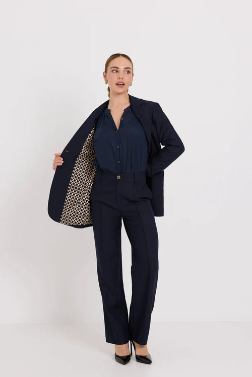 Tuesday - Base Pant in Navy Suiting