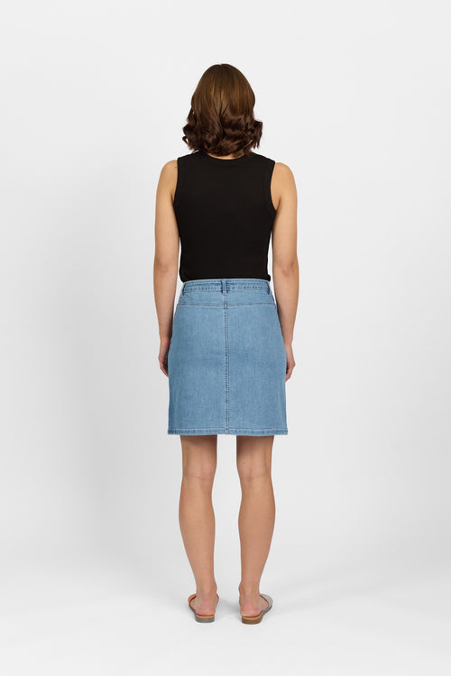 Knewe - POTTER Palm Blue Skirt K4029