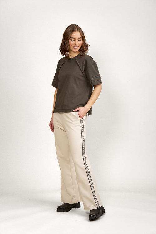 Knewe - REBEL Wide Leg Stone Pant K7101