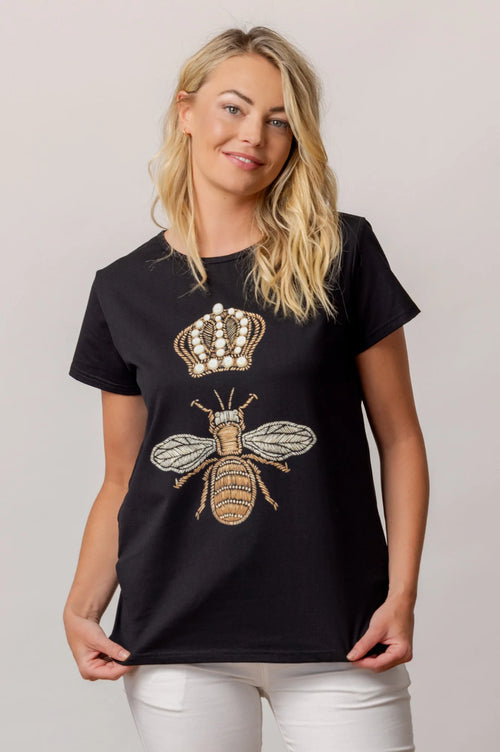 Moss - Queen Bee T-Shirt in Black