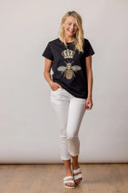 Moss - Queen Bee T-Shirt in Black