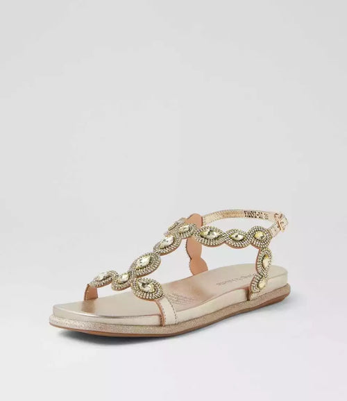 Django & Juliette - YANNI Gold Sandal